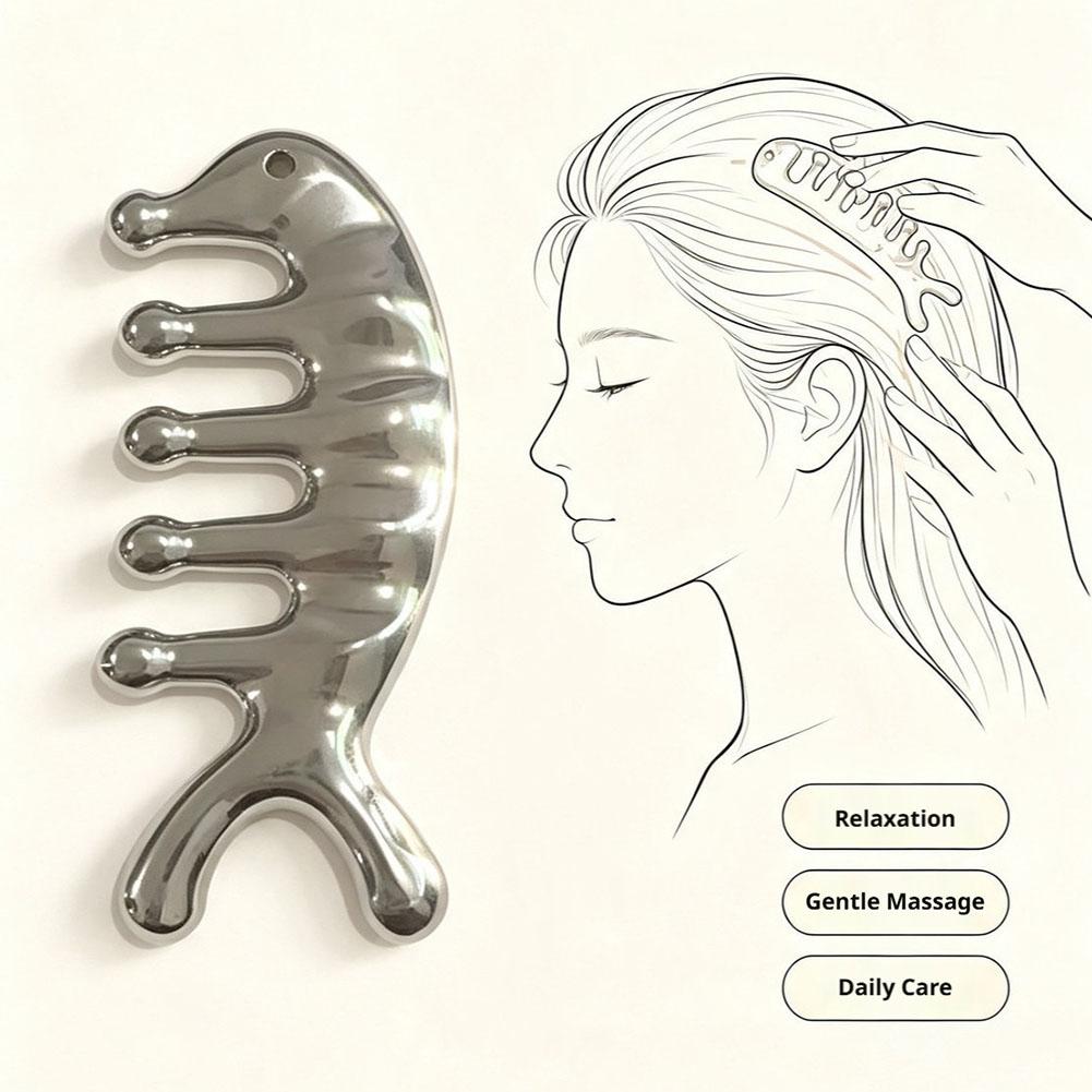 Hair Scalp Massager - Многофункциональная массажная расческа в форме дельфина