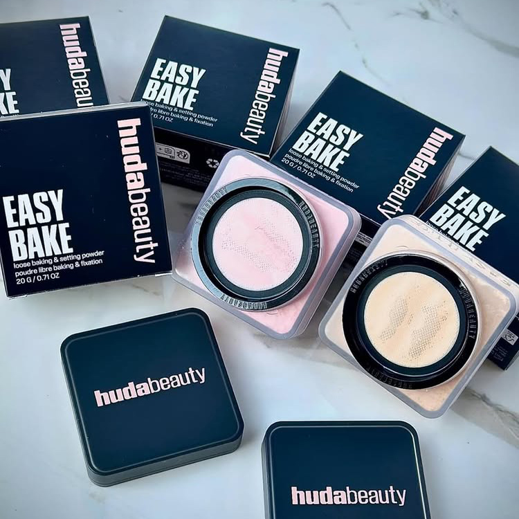 Beauty Huda Makeup - Новая пудра-фиксатор Huda Easy Bake без