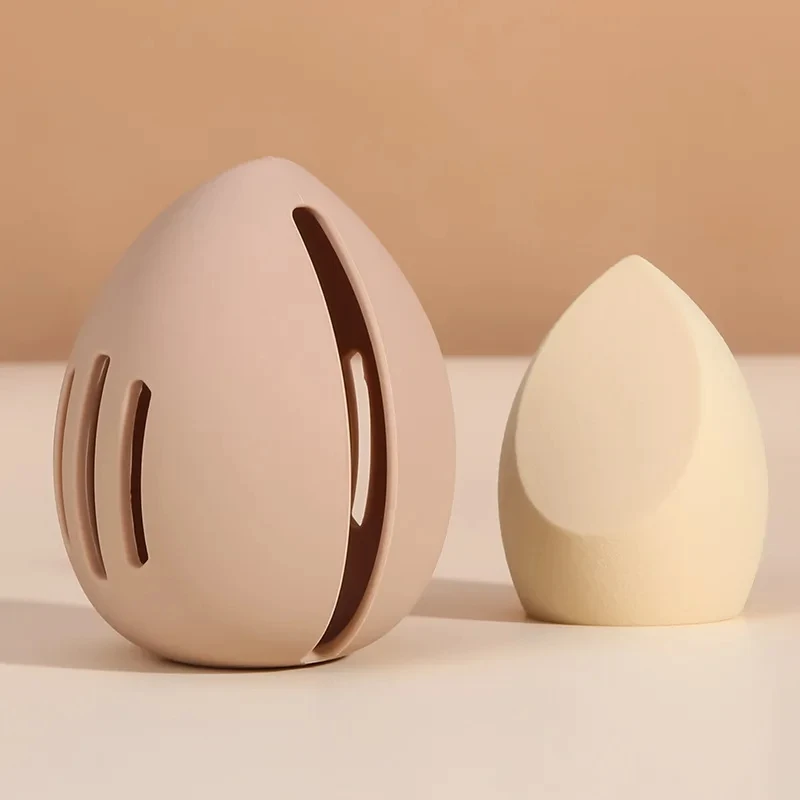 Beauty Makeup Egg - Дышащий силиконовый держатель для спонжей для