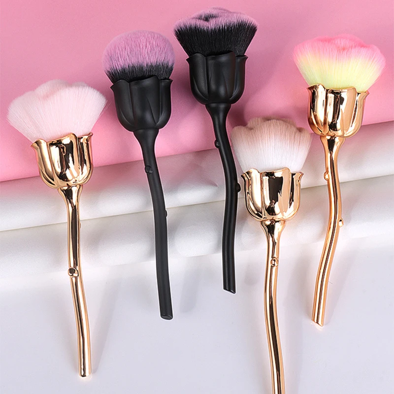 Beauty Flower Makeup - Рассыпчатая пудра в форме цветка розы,