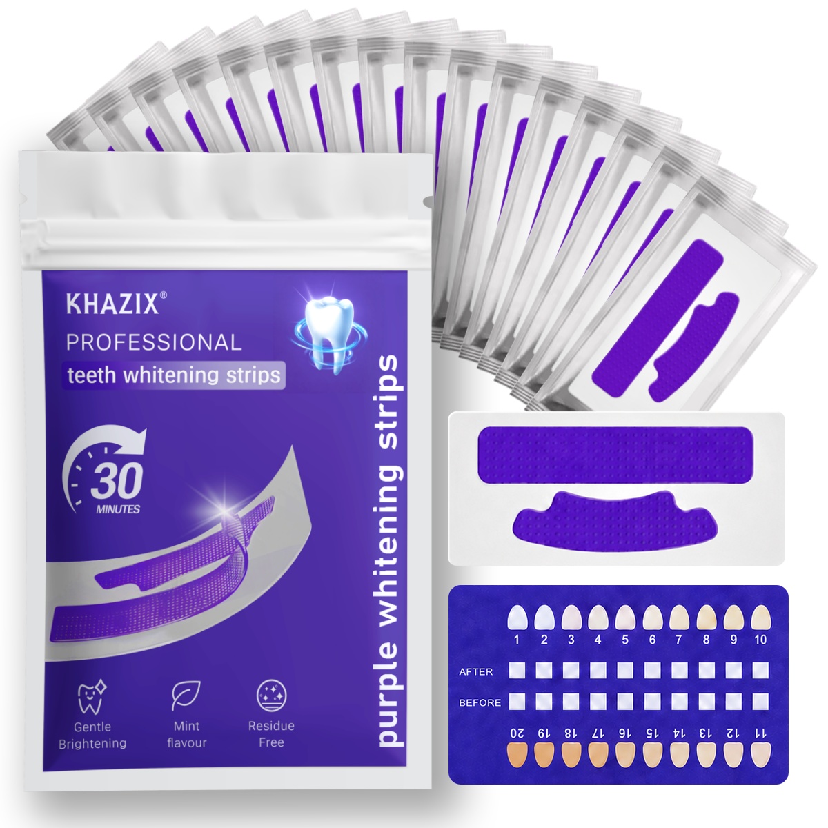 Teeth Whitening Strips - 7 шт. полосок для отбеливания зубов