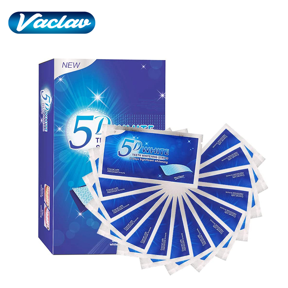 Teeth Whitening Strips - 5D-полоски для отбеливания зубов, гель для