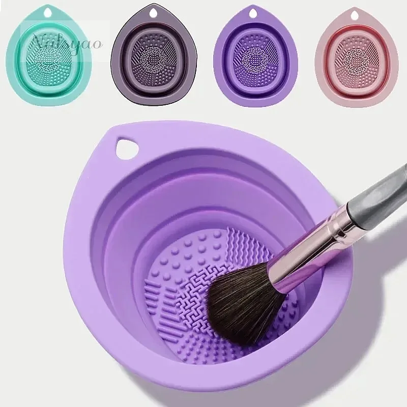 Beauty Makeup Brushes - Силиконовая складная коробка для чистки кистей