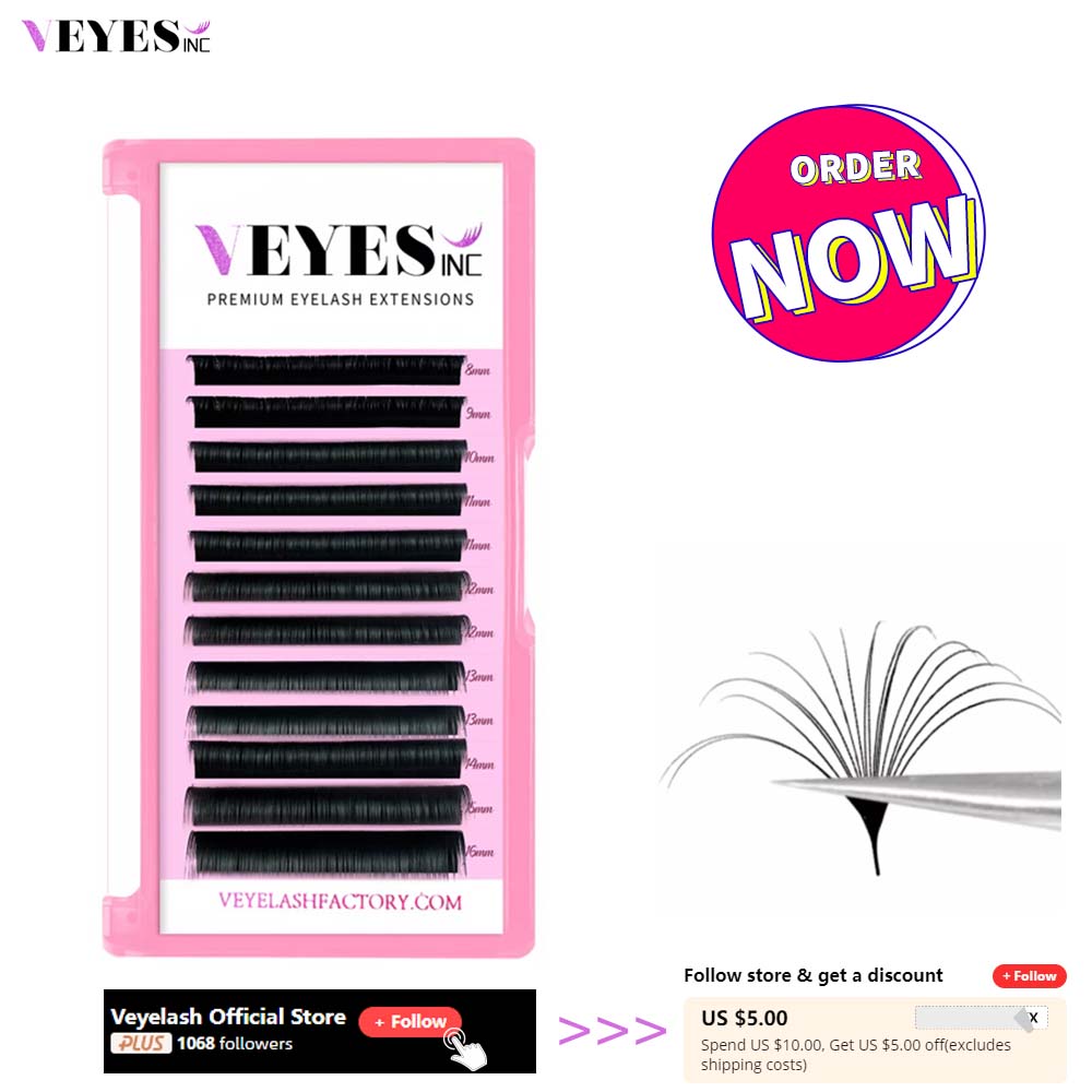 Ресницы Veyes Inc для наращива – обзор и цена Beauty Flower Makeup