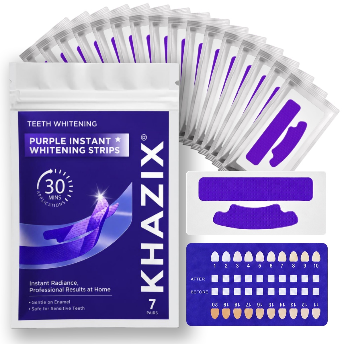 1/7 пары отбеливающих полосок  – обзор и цена Teeth Whitening Strips