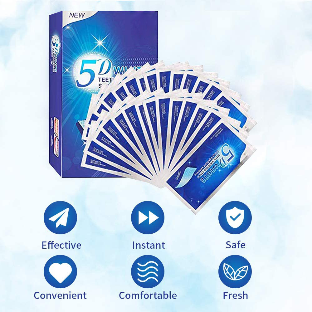 5D-полоски для отбеливания зуб – обзор и цена Teeth Whitening Strips