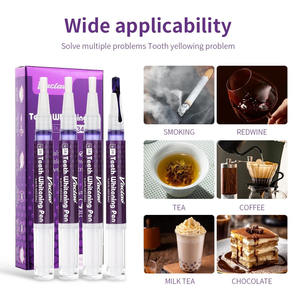Vaclav V34 Фиолетовая гелевая  – обзор и цена Teeth Whitening Strips